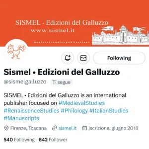 twitter_sismel pagina twitter SISMEL Edizioni del Galluzzo